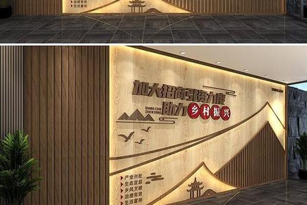 国风文化墙效果图;仿古文化墙效果图