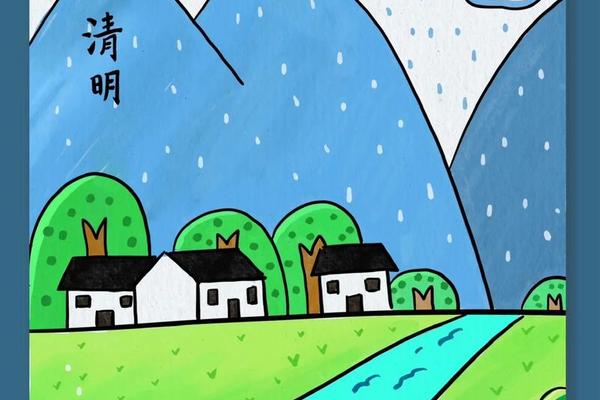 清明文化绘画简单又漂亮怎么画、2025画年画简单又漂亮