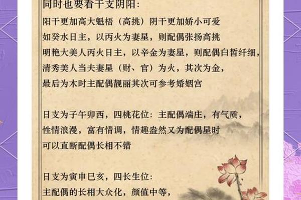 八字看配偶相貌