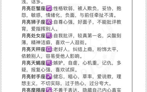 月亮白羊座男生性格特点(月亮星座是白羊座的特点)