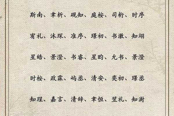 男孩姓名有诗意的名字