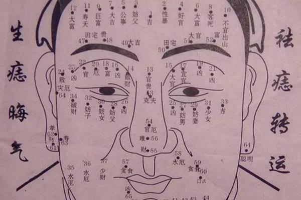脸痣图相解男 男子脸上的痣图解 面相图