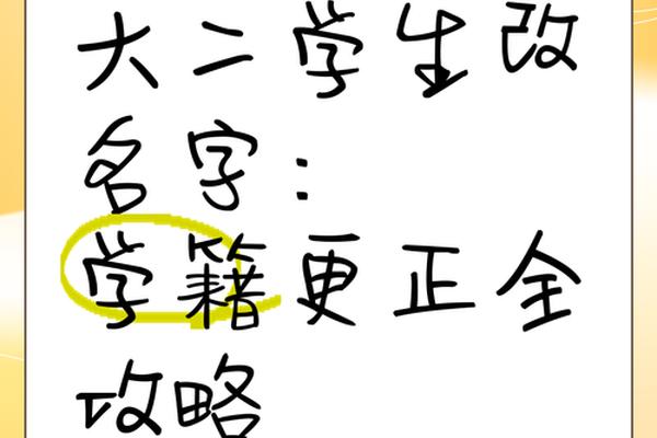姓名如何改正