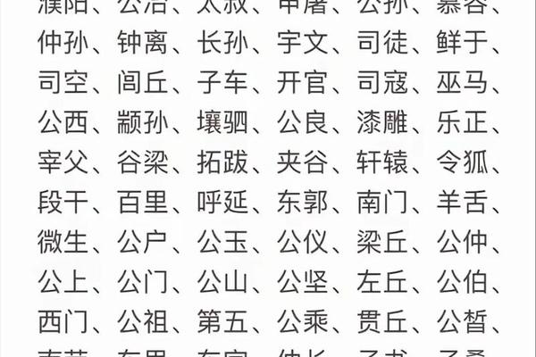 好听霸气的复姓名字