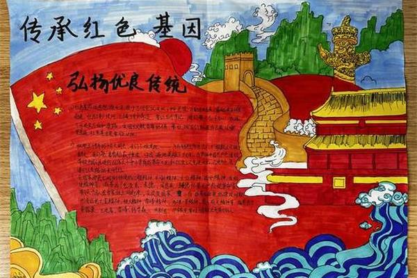 传承优秀文化手抄报模板(传承红色主题手抄报) 传承优秀文化手抄报模板(传承红色主题手抄报)
