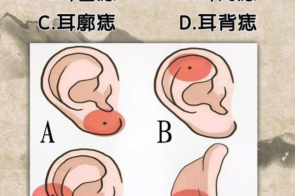 男耳朵周围痣相-男面部痣相解析图