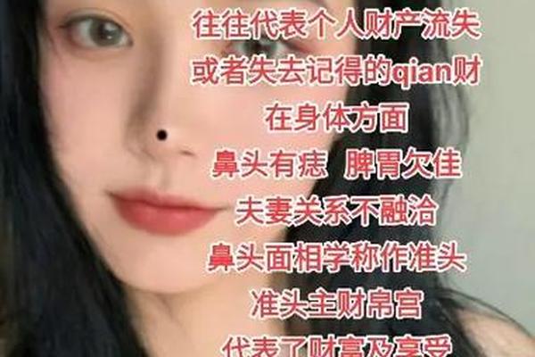 鼻 痣相、鼻子痣相
