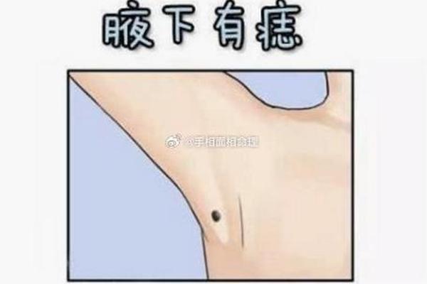 腋窝附近痣相_腋窝痣相图解大全