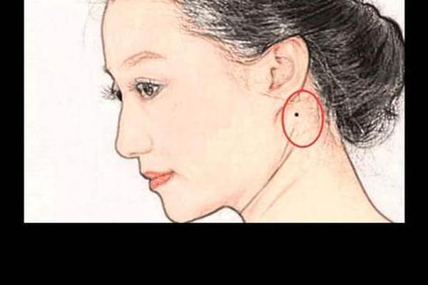 麻衣神相耳朵上有痣代表什么、女人痣相图解
