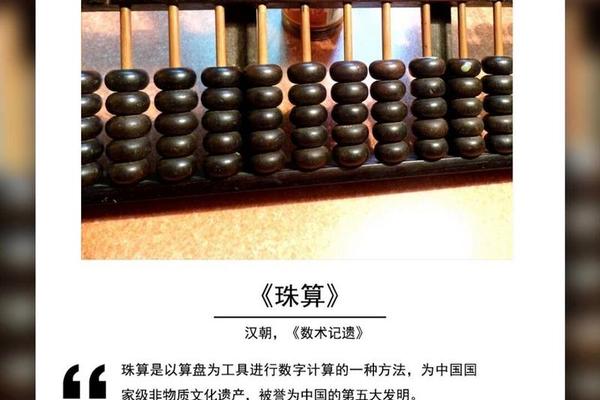 珠算文化介绍(中国珠算简介)