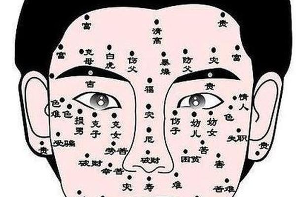 男面部痣相大全面相图解_男士面部黑痣图解图片