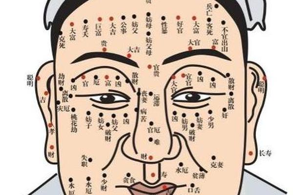 面相痣相运势;面相图解有痣 面相痣相运势;面相图解有痣