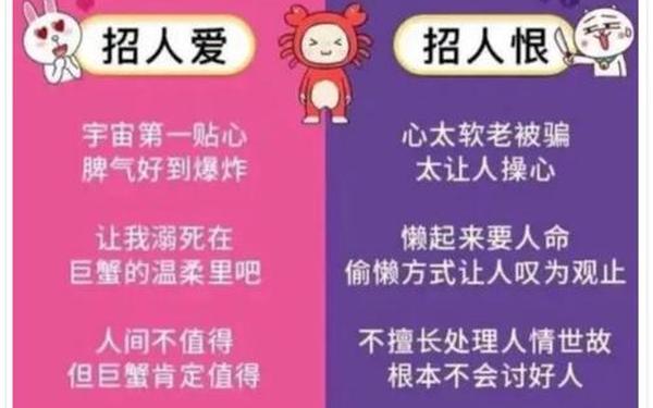 巨蟹座性格是怎么样的_巨蟹座吃软还是吃硬