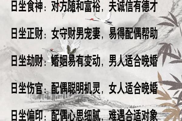 八字姻缘详解