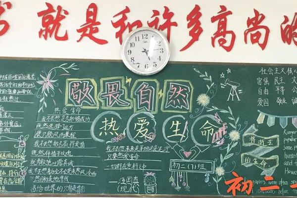 传承文化,敬畏生命黑板报参考;传承经典黑板报
