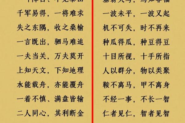 带八字的成语
