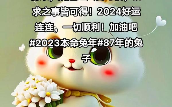 87年属兔38岁走大运好不好呢 87年属兔38岁走大运好不好呢