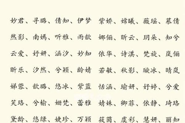 女姓名诗词