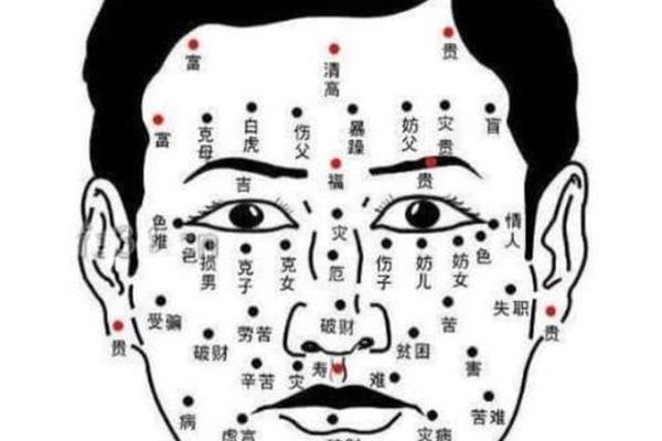 男人痣相脸上黑痣、男人左脸长痣图解