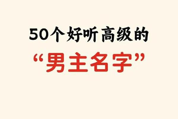 姓名男主的姓名叫什么
