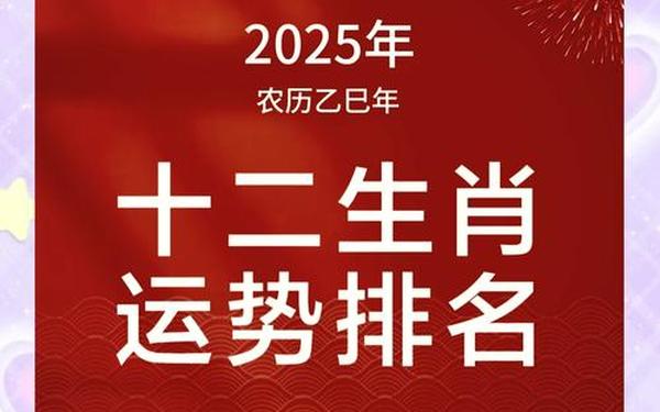 2025生肖排列表图片 2025生肖排列表图片