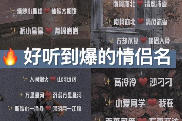 创意姓名情侣名字