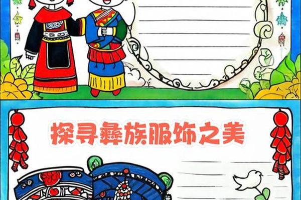 民族服饰文化手抄报模板-关于民族服饰的手抄报图片 民族服饰文化手抄报模板-关于民族服饰的手抄报图片