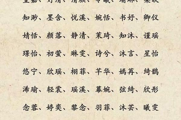 唯美姓名女孩