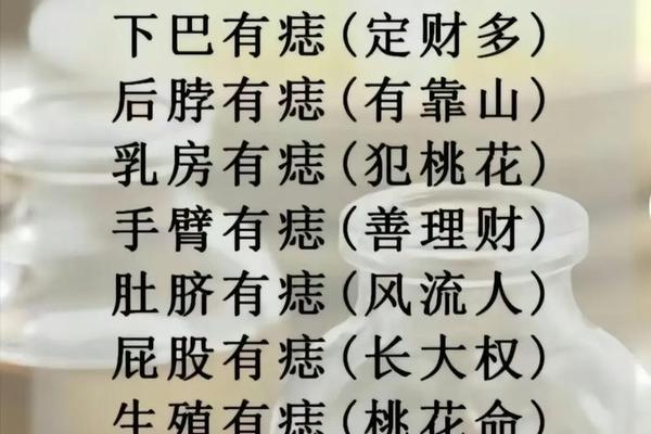 麻衣神相痣图解脖子—女性不同部位的痣代表什么 麻衣神相痣图解脖子—女性不同部位的痣代表什么