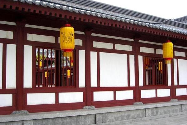 古风文化墙长廊、古建筑长廊图片大全