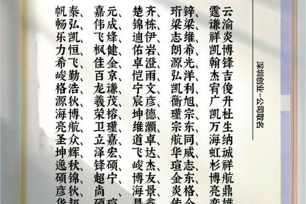 八字取公司名