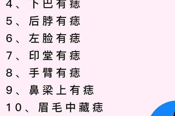 看痣相预示的命运是什么;男人全身痣相图解命运 看痣相预示的命运是什么;男人全身痣相图解命运