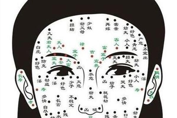 人头图相痣;人脸长痣图解