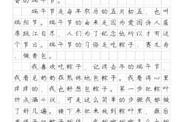 传统节日文化作文端午节_作文端午节