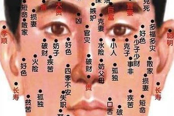 痣相不好的面相男人—男人脸上不好的痣图解