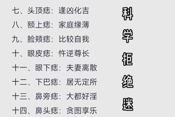 为什么痣相和命运、痣与命运有关是迷信吗