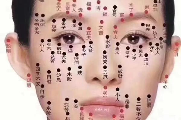 面部痣相最准图解-人面部痣解析图