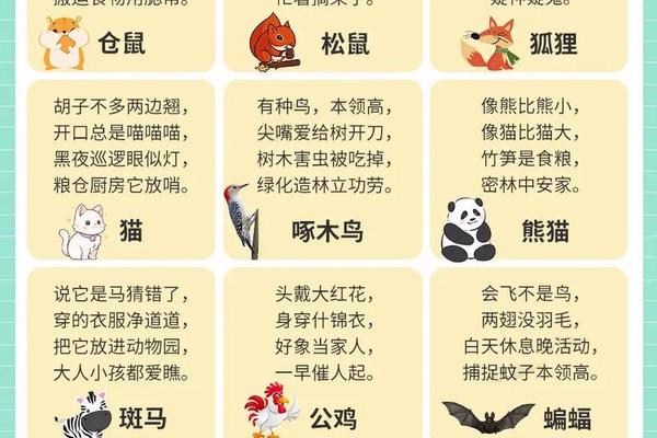 动物姓名的灯谜