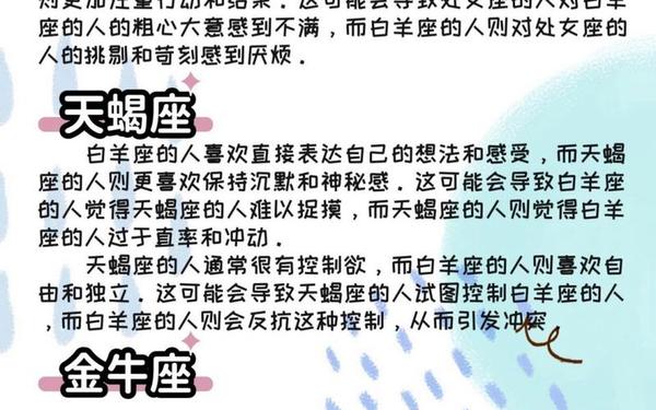白羊座和什么星座最配情侣—白羊座和哪个星座最配 星座配对指数