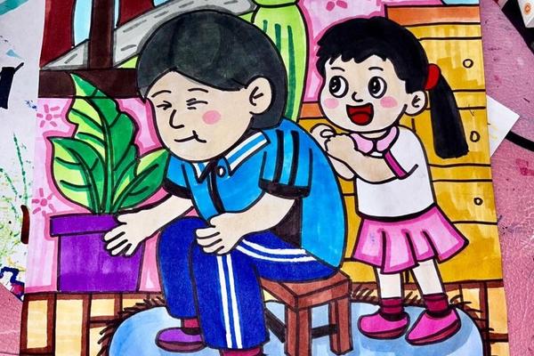 传统美德绘画,传统美德小学生绘画
