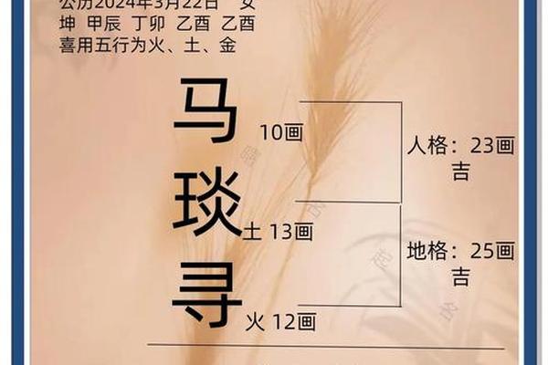 姓名学马姓名字如何取