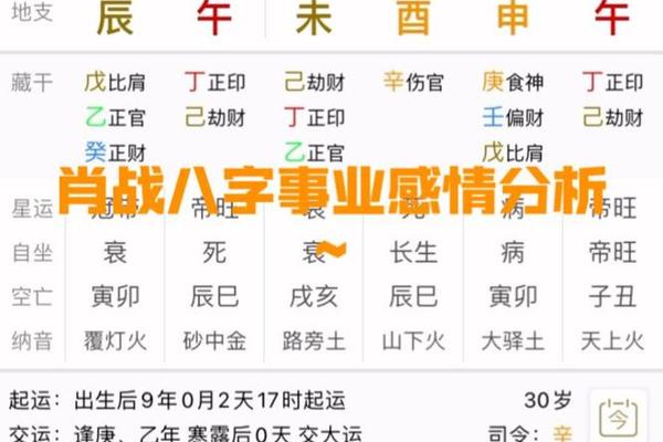 肖战八字命理
