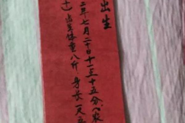 红纸生辰八字格式图片