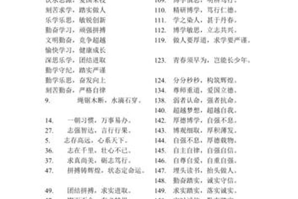 八字口号