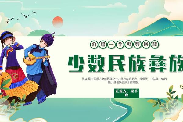 彝族文化ppt背景图、介绍彝族的ppt