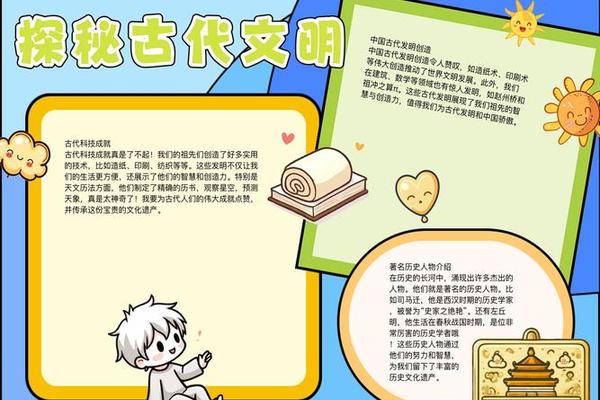 古代文化手抄报,关于古代的手抄报图片