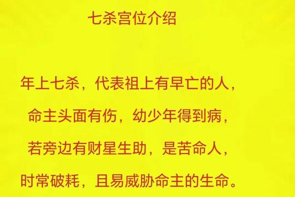 八字七杀多