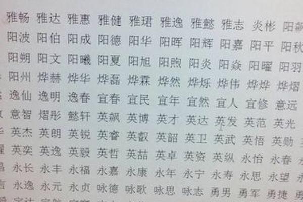 黄男姓名大全
