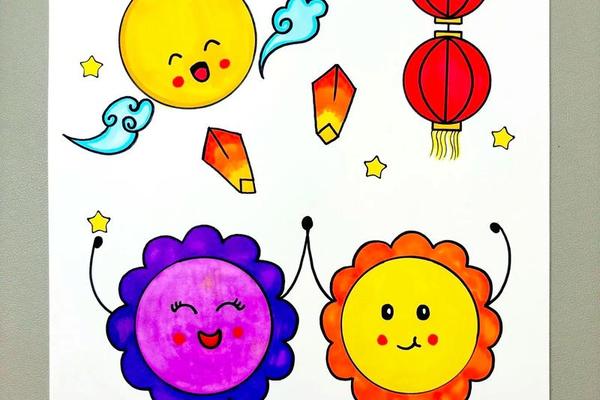 中秋文化内涵简笔画图片 中秋节的简笔画 中秋文化内涵简笔画图片 中秋节的简笔画