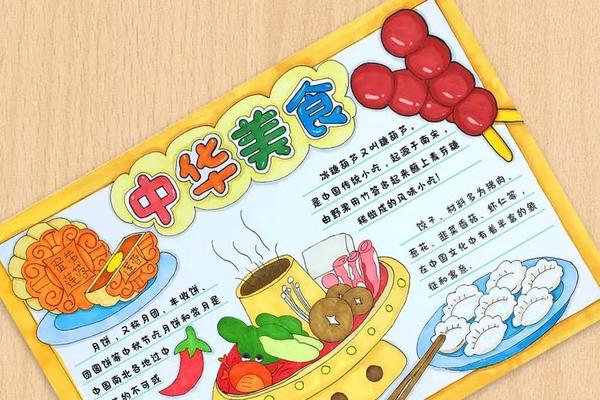 食品文化手抄报怎么做好看 做美食手抄报简单又漂亮